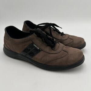 Mephisto Runoff Air Jet System Lace Up Sneaker US 9.5 Brown Leather Comfort Shoe